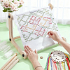 Beech Wooden Embroidery Hoop Holder Stand AJEW-WH0410-86-4