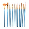 Wooden Paint Brushes Pens Sets AJEW-L083-04-1