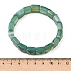 Natural Green Onyx Agate Beads Stretch Bracelets for Women Men BJEW-C097-06-14-2