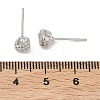 Nuggets Brass Stud Earrings EJEW-F403-01P-3