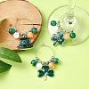 Saint Patrick's Day Alloy Enamel Wine Glass Charms AJEW-JO00197-2