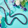 1 Strand Baking Paint Glass Beads Strands DGLA-TADJ0001-02A-4