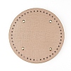 PU Leather Flat Round Bag Bottom FIND-PH0016-001B-1
