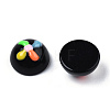 Opaque Resin Enamel Cabochons CRES-N031-010-1