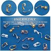 Unicraftale 32Pcs 4 Colors 304 Surgical Stainless Steel Clip-on Earring Findings FIND-UN0001-33-4