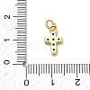 Brass Micro Pave Cubic Zirconia Pendants KK-A293-20G-05-3