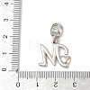 Brass European Dangle Charms KK-Z097-01M-GP-3