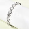 201 Stainless Steel Open Cuff Bangles for Women BJEW-Z162-02P-1