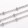 Tarnish Resistant 304 Stainless Steel Cable Chains CHS-K004-13P-0.6mm-1