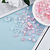 150 Pieces Random Rose Acrylic Beads Bear Pastel Spacer Beads Butterfly Loose Beads for Jewelry Keychain Phone Lanyard Making JX543C-4