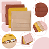 8Pcs 4 Colors Square PU Leather Jewelry Flip Pouches ABAG-CL0001-57-6
