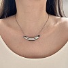 304 Stainless Steel Pendant Necklaces for Women WG936A8-02-2