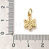 Brass Micro Pave Orange Cubic Zirconia Pendants KK-L225-016G-3