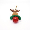 Christmas Theme Reindeer Cloth Pendant Decorations HJEW-SZC0004-11-2