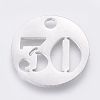Non-Tarnish 304 Stainless Steel Pendants STAS-F233-30-P-1