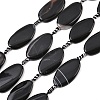 Natural Banded Agate Beads Strands G-F825-H01-01C-2