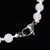 Natural Quartz Crystal Flower Pendant Necklaces NJEW-N064-08B-5