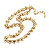 304 Stainless Steel Teardrop Link Chain Necklaces for Women SA-CBA9061-02G-2