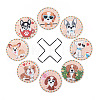 DIY 8Pcs Dog Coasters Diamond Art Painting Kit with Holder PW-WGE8F26-01-2