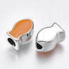 UV Plating Acrylic European Beads X-OACR-T005-95P-2