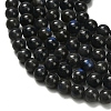 Natural Black Labradorite Beads Strands G-L642-B15-8mm-4