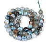 Dyed & Heated Natural Fire Crackle Agate Beads Strands G-N359-01A-04-3