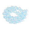 Handmade Foil Lampwork Beads Strands FOIL-T008-08E-1