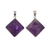Natural Amethyst Pendants G-H359-03P-03-1