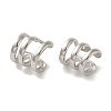 Rack Plating Brass Clip-on Earrings EJEW-R162-25P-1