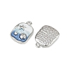 Alloy Rhinestone Pendants PALLOY-P311-02P-2