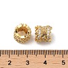 Rack Plating Brass Micro Pave Cubic Zirconia Beads KK-Q795-03-4