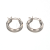 Fabulous 304 Stainless Steel Hoop Earrings EJEW-D199-P-1
