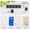 24Pcs Transparent Glass Roller Ball Bottles with Scal and Plastic Cover DIY-BC0006-46-3