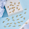 100Pcs Brass Cord Ends KK-ME0004-93-4