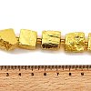 Electroplated Natural Pyrite Beads Strands G-F800-A01-4