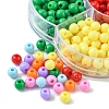 490Pcs 7 Colors Opaque Acrylic Beads SACR-YW0001-49-2