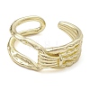 Rack Plating Brass Open Cuff Rings RJEW-K257-24G-2