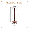 Round Wooden Necklace Organizer Display Stands NDIS-WH0010-34B-2