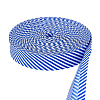 Polyester Stripe Pattern Ribbon OCOR-WH0078-541B-1