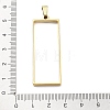 304 Stainless Steel Open Back Bezel Pendants STAS-Z091-05G-02-3
