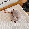 Cartoon Cute Capybara Plush Zipper Wallets with Clasps PW-WG360A7-05-1