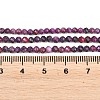 Heated Natural Sugilite Beads Strands G-B193-B02-3mm-5