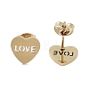 PVD Vacuum Plating 304 Stainless Steel Stud Earrings for Women EJEW-A048-01G-2