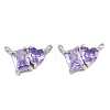 Brass Pave Cubic Zirconia Charms CU-CBA6A75-04P-10-1