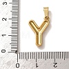 304 Stainless Steel Micro Pave Clear Cubic Zirconia Pendants CU-CBA703A-05G-Y-3