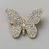 Butterfly Alloy Brooches for Backpack Clothes JEWB-WH0051-002LG-1