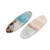 Natural Flower Amazonite Pendants G-K381-14C-2