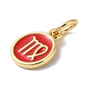 Real 18K Gold Plated Brass Enamel Charms KK-L216-001G-L03-2