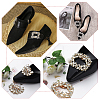 WADORN 4Pcs 2 Styles Glass Rhinestone Shoe Decoration AJEW-WR0002-39-7