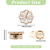 6Pcs 3 Colors Zinc Alloy Cufflinks BUTT-GL0001-04-2